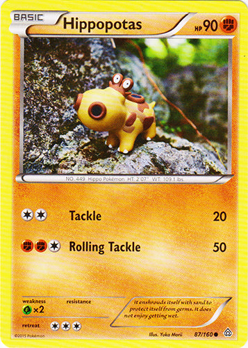 Hippopotas - 87/160 - Common | XY - Primal Clash