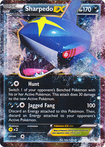 Sharpedo-EX - 91/160 - Holo Rare EX | XY - Primal Clash