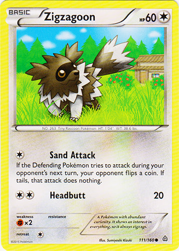 Zigzagoon - 111/160 - Common | XY - Primal Clash