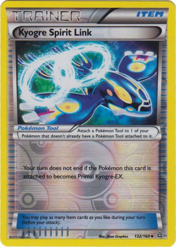 Kyogre Spirit Link - 132/160 - Reverse Holo | XY - Primal Clash