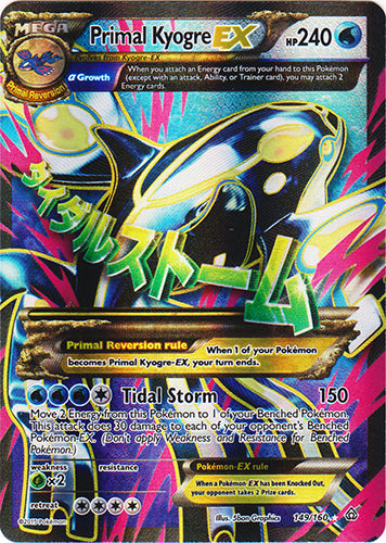 Primal Kyogre-EX - 149/160 - Full Art Ultra Rare | XY - Primal Clash