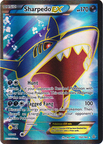 Sharpedo-EX - 152/160 - Full Art Ultra Rare | XY - Primal Clash