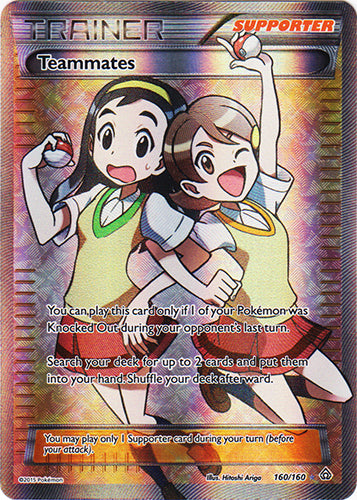 Teammates - 160/160 - Full Art Ultra Rare | XY - Primal Clash