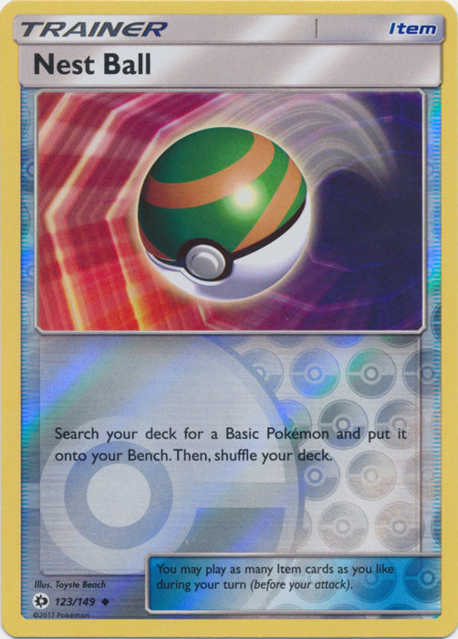 Nest Ball - 123/149 - Uncommon - Reverse Holo | SM -  Base Set