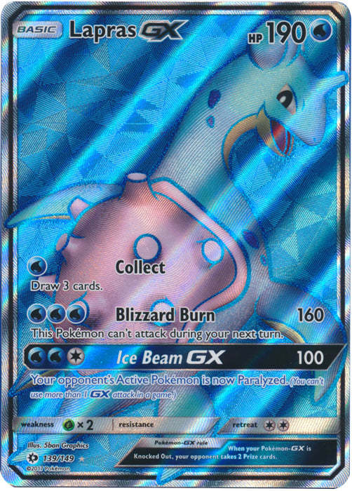 Lapras GX - 139/149 - Full Art Ultra Rare | SM -  Base Set
