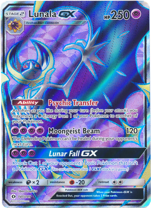 Lunala GX - 141/149 - Full Art Ultra Rare | SM -  Base Set
