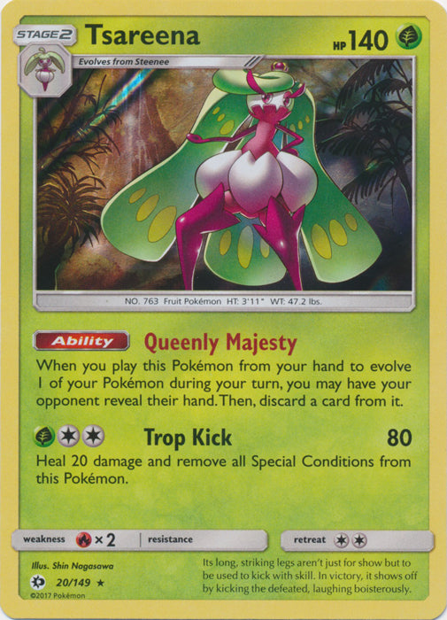 Tsareena - 20/149 - Holo Rare | SM -  Base Set