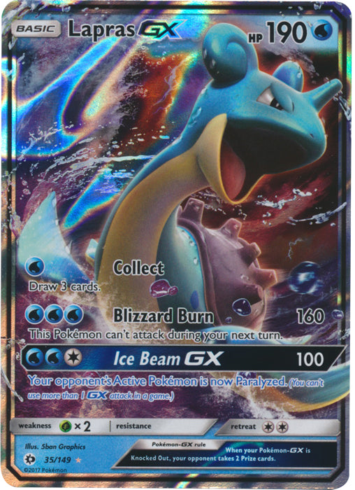 Lapras GX - 35/149 - Ultra Rare | SM -  Base Set