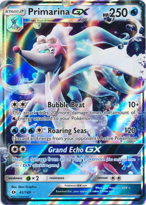 Primarina GX - 42/149 - Ultra Rare | SM -  Base Set