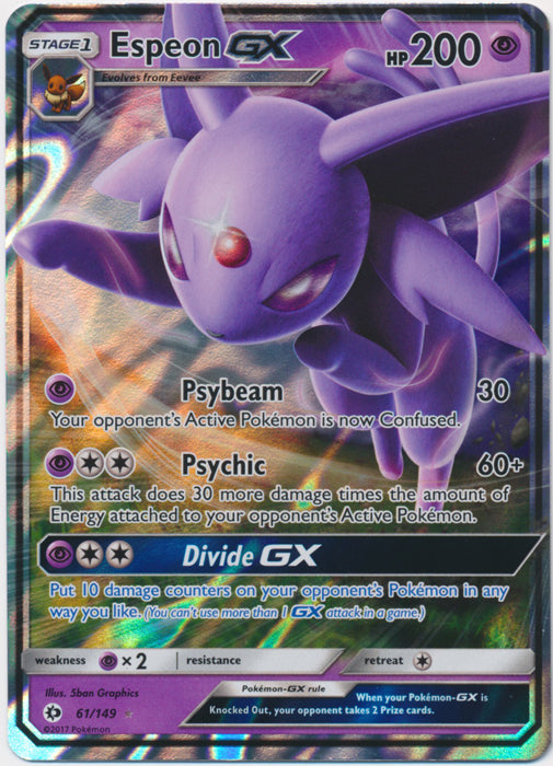 Espeon GX - 61/149 - Ultra Rare | SM -  Base Set