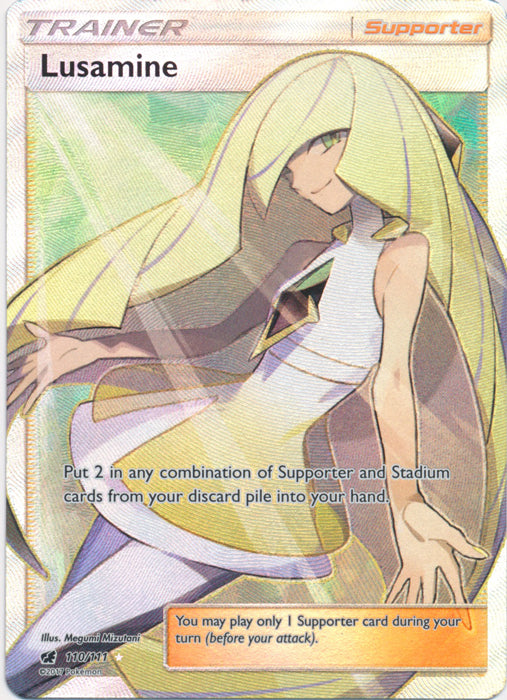 Lusamine - 110/111 - Full Art Ultra Rare | SM -  Crimson Invasion