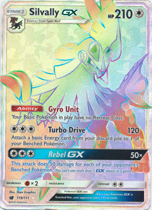 Silvally GX - 119/111 - Secret Rare | SM -  Crimson Invasion