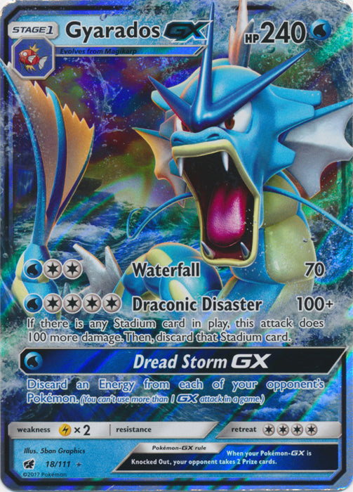 Gyarados GX - 18/111 - Ultra Rare | SM -  Crimson Invasion