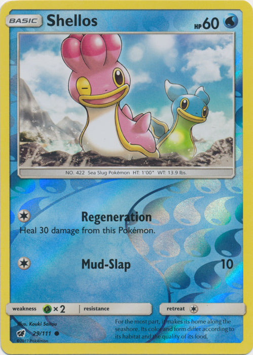 Shellos - 29/111 - Common - Reverse Holo | SM -  Crimson Invasion