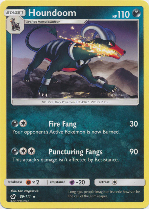 Houndoom - 59/111 - Rare | SM -  Crimson Invasion