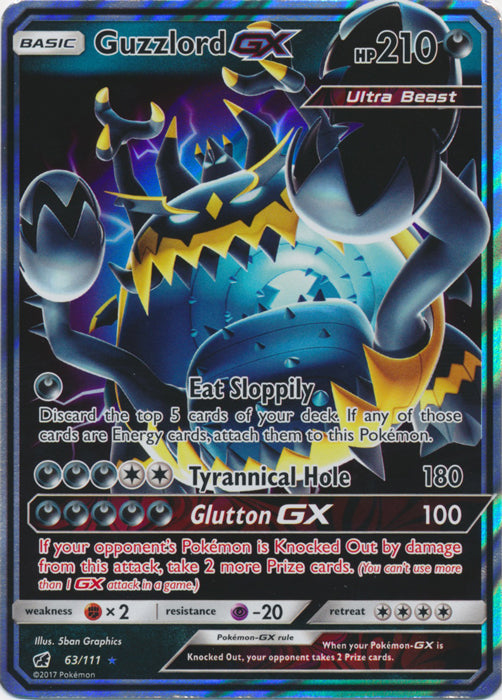 Guzzlord GX - 63/111 - Ultra Rare | SM -  Crimson Invasion