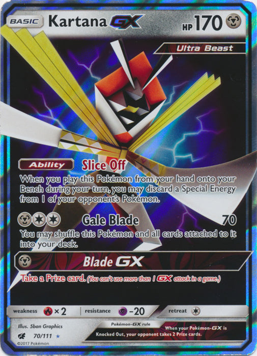 Kartana GX - 70/111 - Ultra Rare | SM -  Crimson Invasion