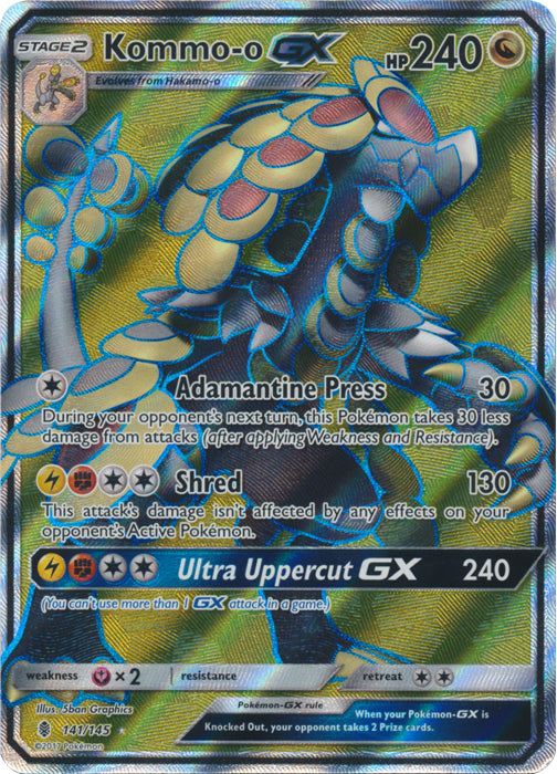 Kommo-o GX - 141/145 - Full Art Ultra Rare | SM -  Guardians Rising