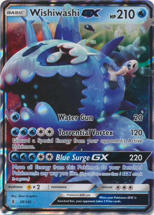 Wishiwashi GX - 38/145 - Ultra Rare | SM -  Guardians Rising