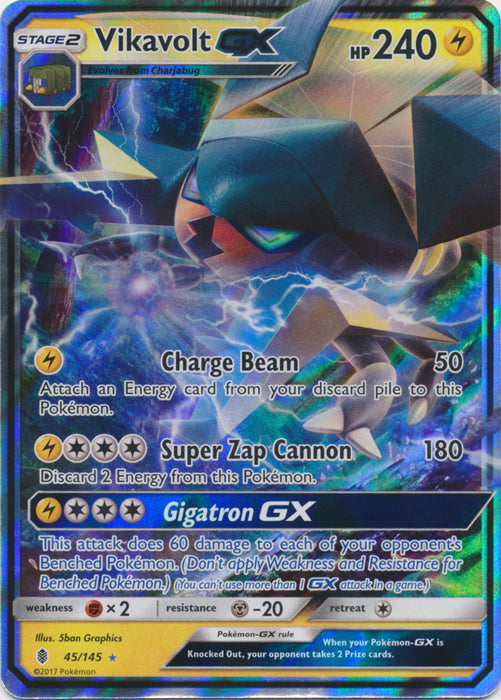Vikavolt GX - 45/145 - Ultra Rare | SM -  Guardians Rising