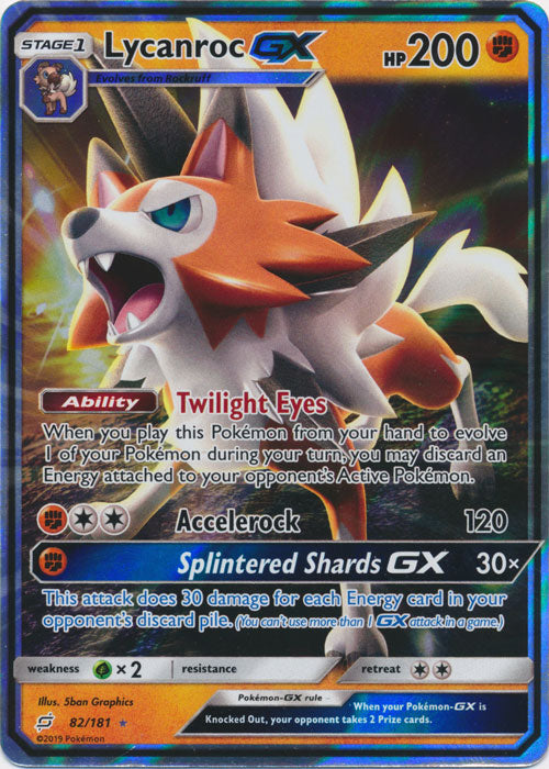 Lycanroc GX - 82/181 - Ultra Rare | Sun and Moon Team Up