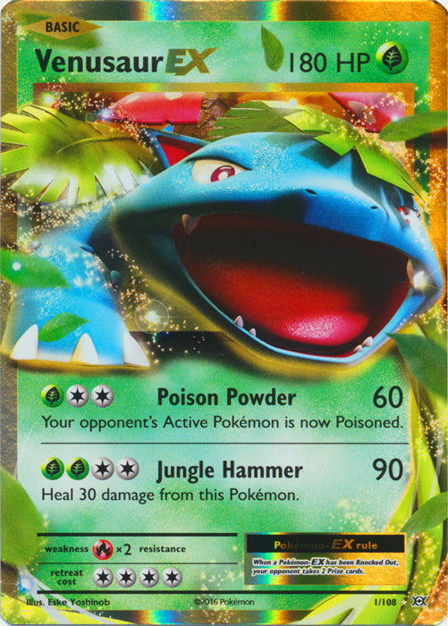 Venusaur-EX - 1/108 - Holo Rare ex | XY - Evolutions
