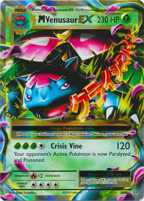 Mega-Venusaur-EX - 2/108 - Holo Rare EX | XY - Evolutions