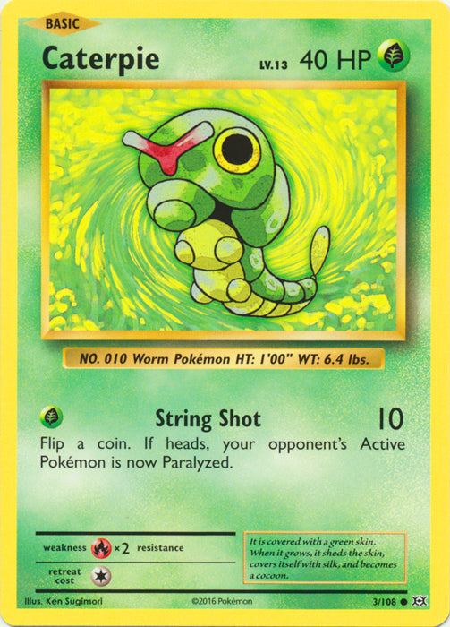 Caterpie - 3/108 - Common | XY - Evolutions