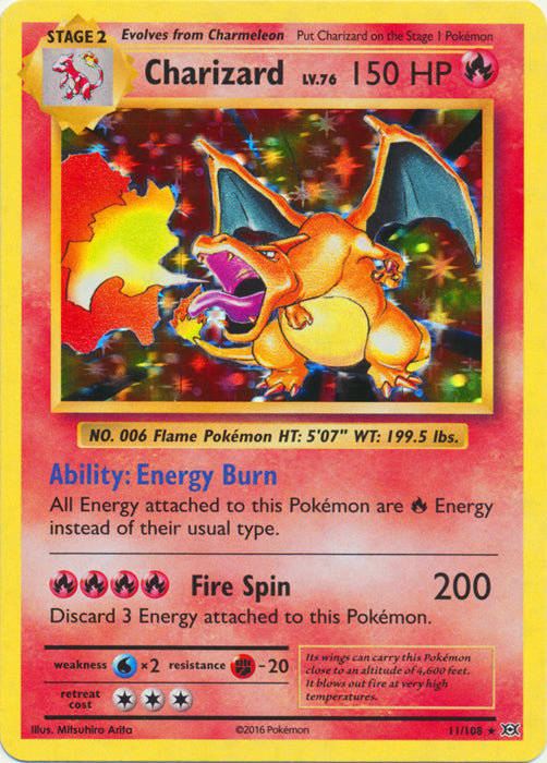 Charizard - 11/108 - Holo Rare | XY - Evolutions