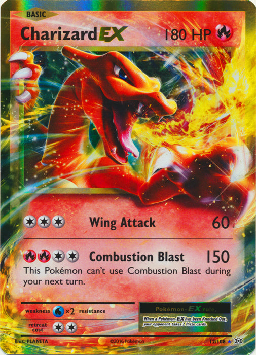Charizard-EX - 12/108 - Holo Rare ex | XY - Evolutions