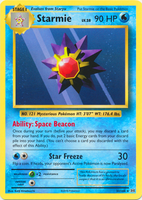 Starmie - 31/108 - Rare | XY - Evolutions