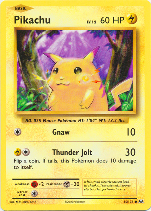 Pikachu - 35/108 - Common | XY - Evolutions