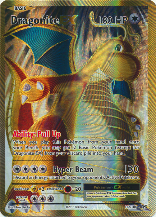 Dragonite-EX - 106/108 - Full Art Ultra Rare | XY - Evolutions