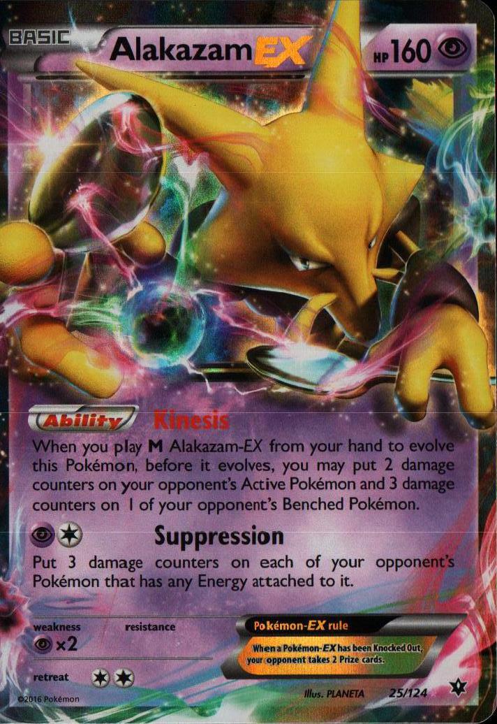 Alakazam EX - 25/124 - Holo Rare ex | XY - Fates Collide