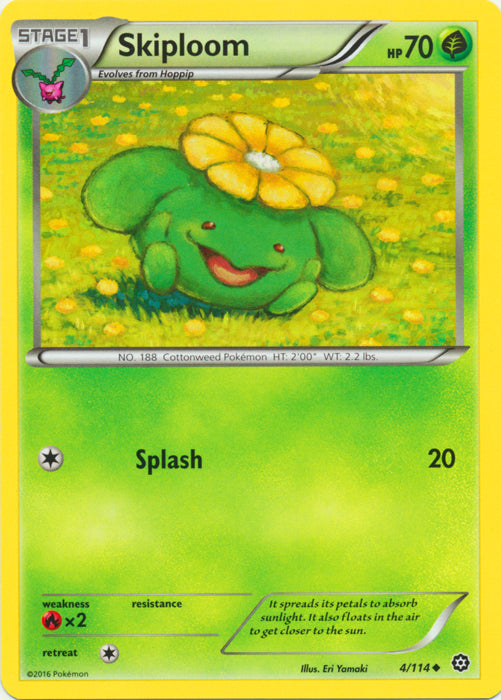 Skiploom - 4/114 - Uncommon | XY - Steam Siege
