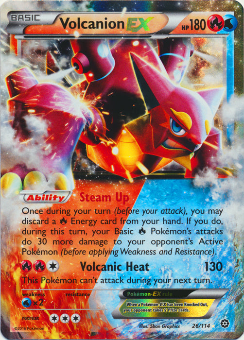 Volcanion-EX - 26/114 - Holo Rare ex | XY - Steam Siege
