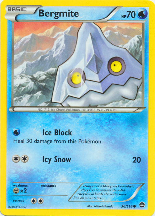 Bergmite - 36/114 - Common | XY - Steam Siege