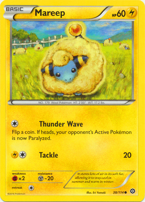 Mareep - 38/114 - Common | XY - Steam Siege