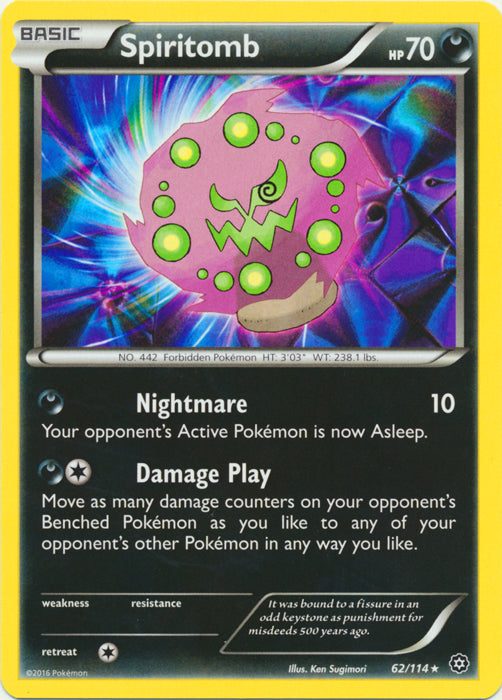 Spiritomb - 62/114 - Rare | XY - Steam Siege