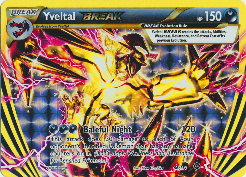 Yveltal BREAK - 66/114 - Rare BREAK | XY - Steam Siege