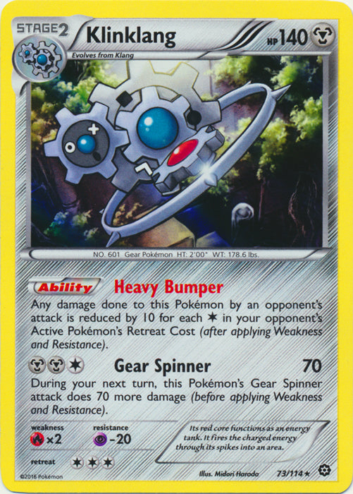 Klinklang - 73/114 - Holo Rare | XY - Steam Siege
