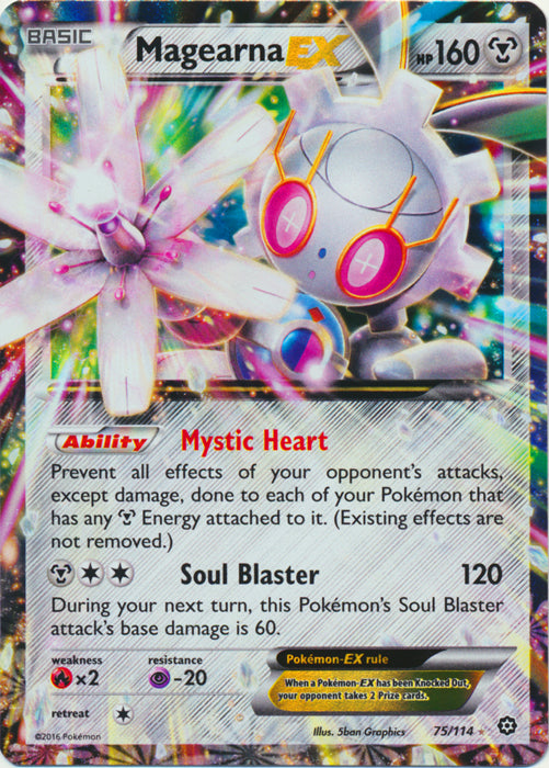 Magearna-EX - 75/114 - Holo Rare ex | XY - Steam Siege