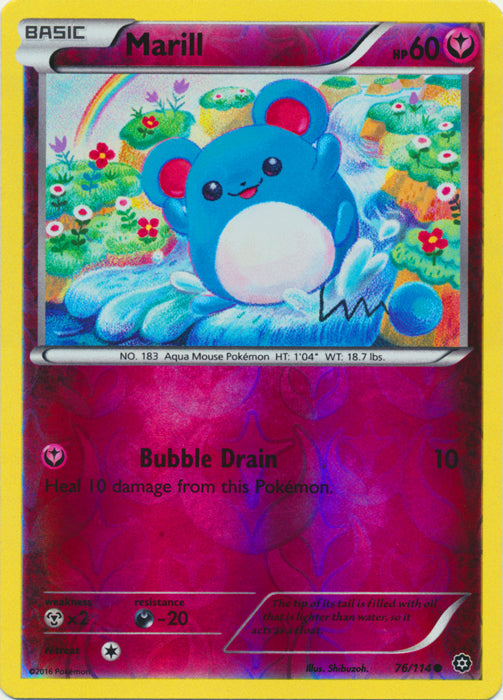 Marill - 76/114 - Common - Reverse Holo | XY - Steam Siege