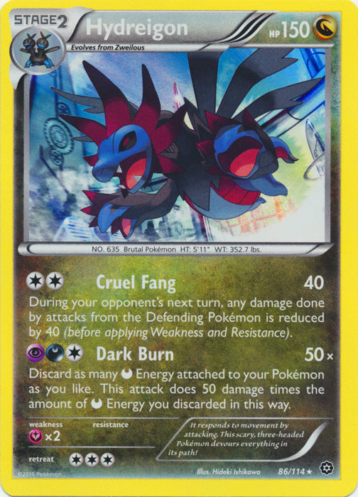 Hydreigon - 86/114 - Holo Rare | XY - Steam Siege