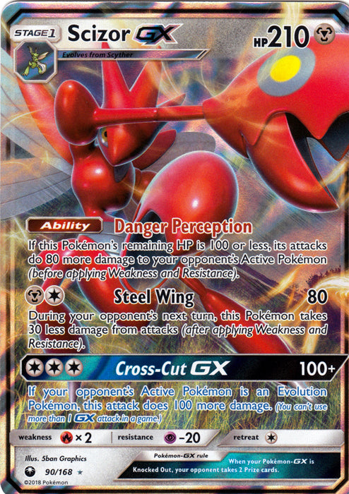 Scizor GX - 90/168 - Ultra Rare | SM -  Celestial Storm