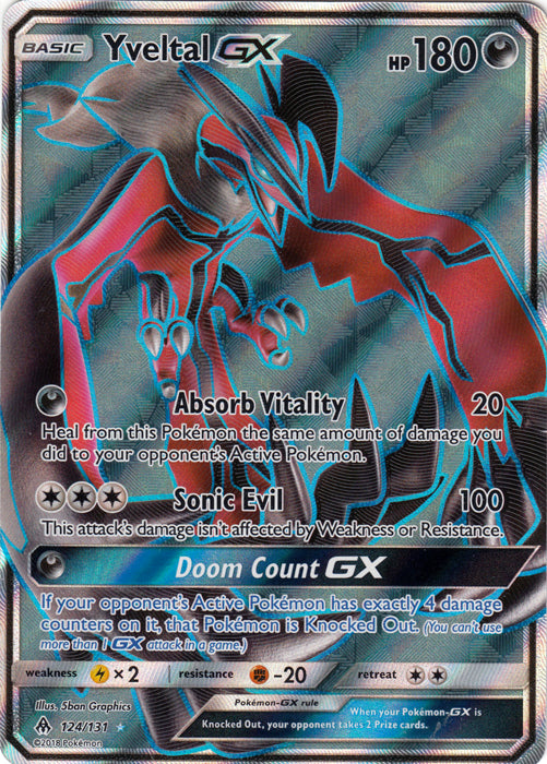 Yveltal GX - 124/131 - Full Art Ultra Rare | SM -  Forbidden Light