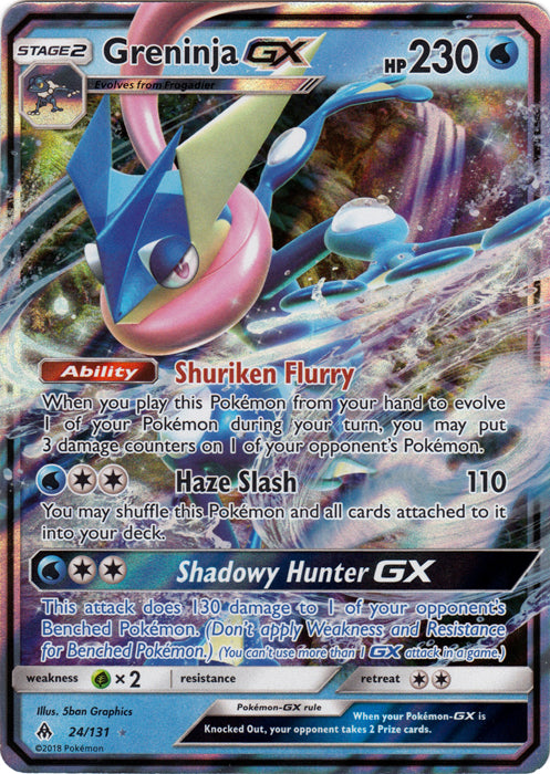 Greninja GX - 24/131 - Ultra Rare | SM -  Forbidden Light