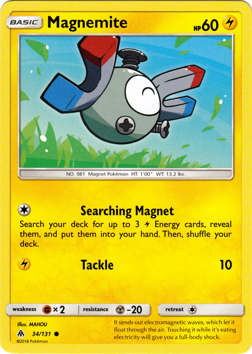 Magnemite - 34/131 - Common | SM -  Forbidden Light