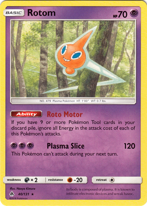 Rotom - 40/131 - Rare | SM -  Forbidden Light