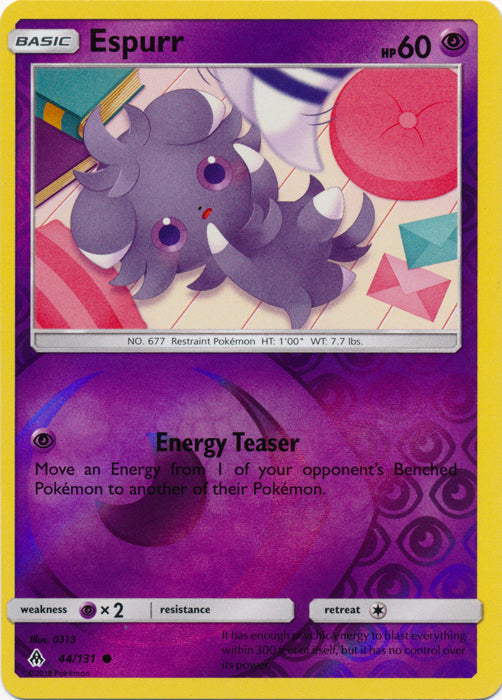 Espurr - 44/131 - Common - Reverse Holo | SM -  Forbidden Light